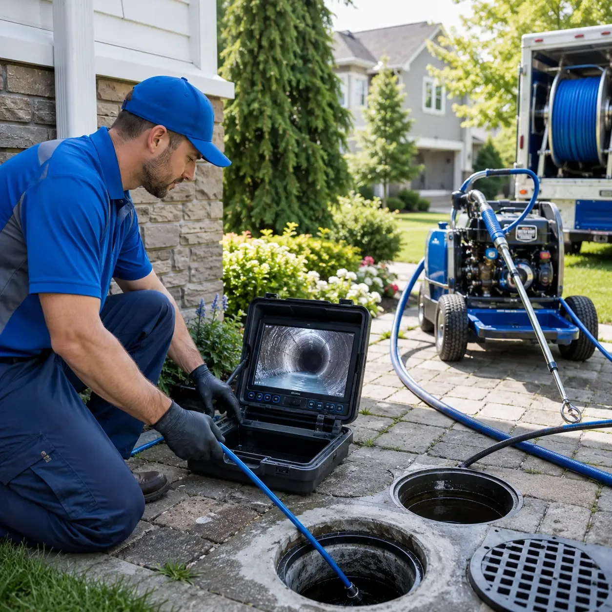 Outdoor drain cleaning professionals serving Arlington, IN